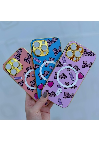Apple Uyumlu iPhone 14 Pro Max Barbie Seri Magsafe Kamera Korumalı Silikon Kapak
