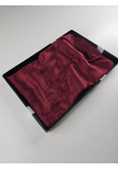 Miorel Scarfs G Desen Çift Taraflı Kaşmir İpek Şal 4 Mevsim Soft Pamuklu Şal Bordo