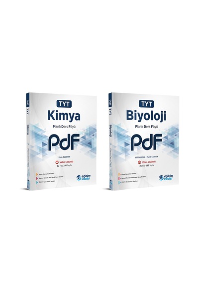 Eğitim Vadisi Tyt Kimya + Biyoloji Pdf Planlı Ders Föyü Seti 2 Kitap 2023