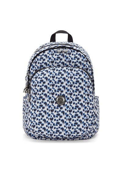 Kipling Kıplıng Delia Orta Boy Sırt Çantası Desenli Curıous Leopard Beyaz