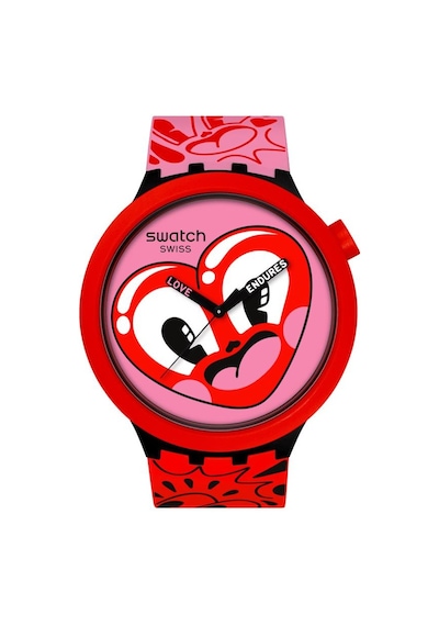 Sb05z103 Swatch 'hattie Stewart' Hattie's Heart Unisex Kol Saati Çok Renkli
