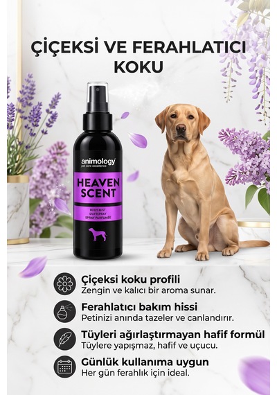 Animology Heaven Scent Fragrance Mist Kedi Köpek Parfümü 150 Ml - Çiçeksi Notalı Dişiler İçin Vegan