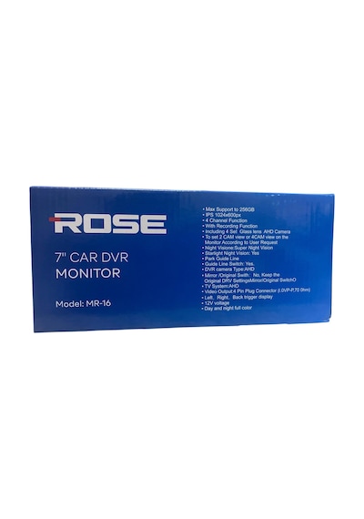 Rose Mr-16 7 Ekranlı 4 Kameralı Araç Dvr Seti - 4 Kanal Foksiyon - Kayıt Özelliği