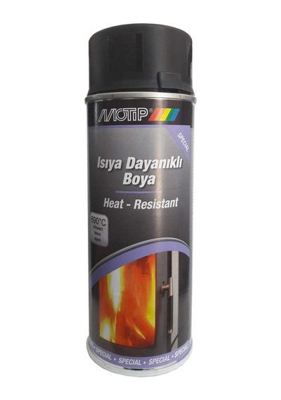 Motip 690 Derece Isıya Dayanıklı Boya Eksoz Ve Soba Boyası Gümüş