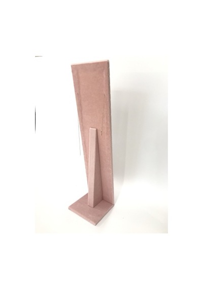 Ayaklı PEMBE  kolye -zincir sergileme standı (23 kesik) Pembe