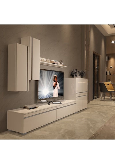 Decoraktiv Eko 6 Mdf Std Tv Ünitesi Tv Sehpası Beyaz