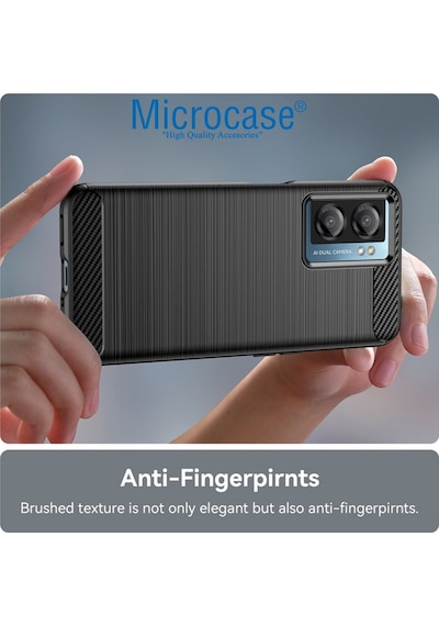 Microcase Oneplus Nord N20 Se Brushed Carbon Fiber Silikon Kilif 559448933