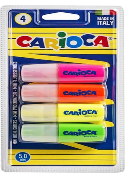 Carioca Fosforlu Renkler Mini Işaretleme Kalemi 4 Renk