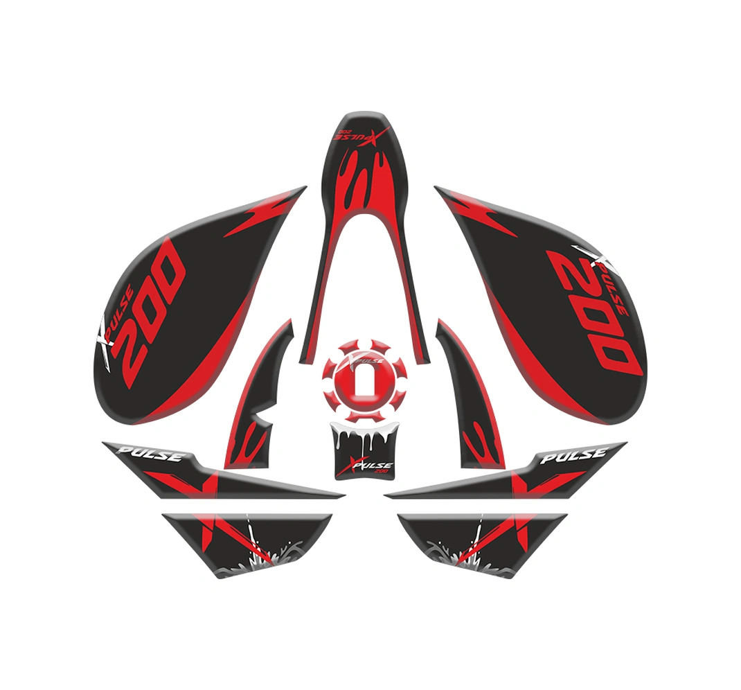 Hero Xpulse 200 2020 - 2025 Uyumlu Tank Pad Set 003 Çok Renkli