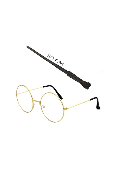 Go İthalat Harry Potter Asası 30 Cm Ve Harry Potter Gözlüğü Seti