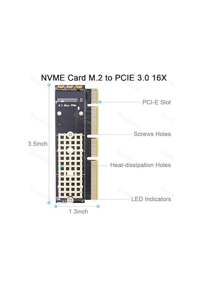M.2 Nvme Ssd To Pcıe Card M2 Key 4395P Express 960 Evo Kart Çevir