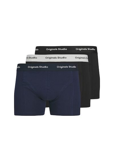Jack & Jones Erkek 3'lü Boxer Paketi - Vesterbro - 12272945 Ocean Cavern