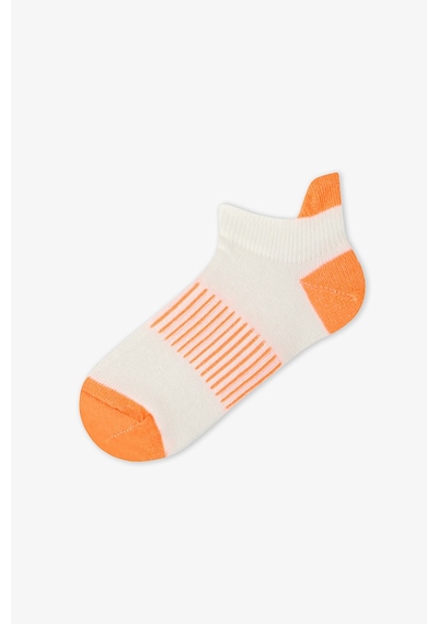 Penti Renkli Erkek Çocuk Neon Orange Gray 3'lü Tab Patik Çorap