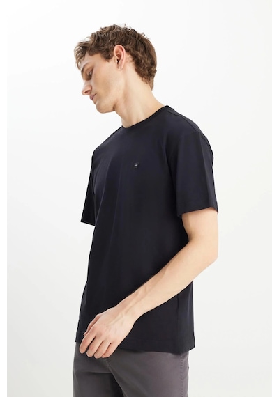 Relaxed Fit Small Logo T-shirt Black Renkli