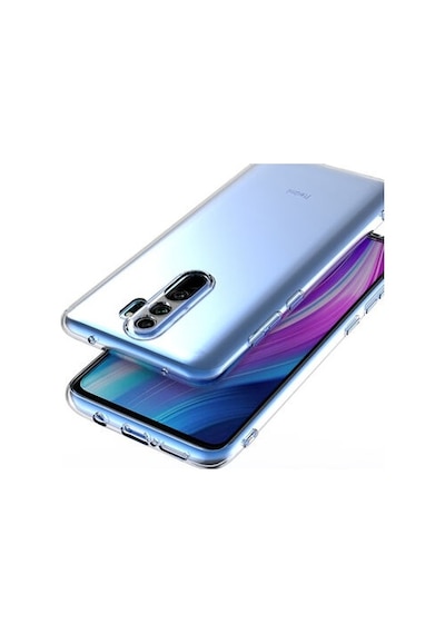 Xiaomi Redmi Note 8 Pro İle Uyumlu Kılıf Şeffaf Kamera Korumalı Esnek Silikon Telefon Kılıfı Kapak