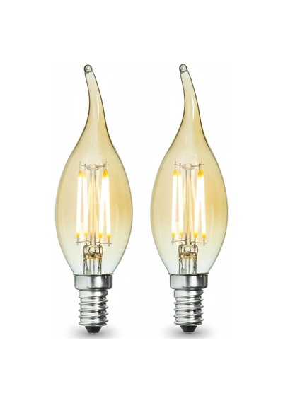 Kes600 Led Flamanlı Buji Ampul 4w 2700k E14 2 Li Paket