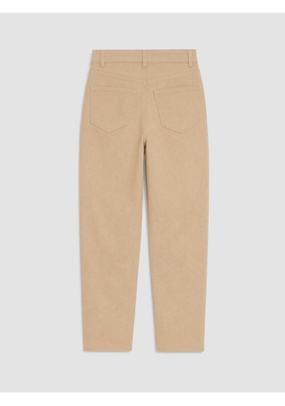 Lcw Jeans Bej Mom Fit Kadın Jean Pantolon