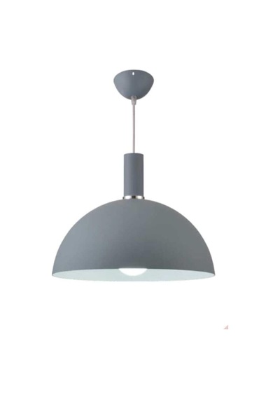 Dylight Retro Metal Gri Dekoratif Rustik Kafe Mutfak Avize 40 Cm