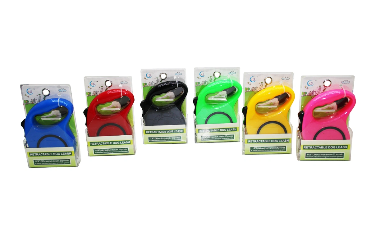 3mt Köpek Tasması Makaralı Retractable Dog Leash Pet Shop Altın - Siyah