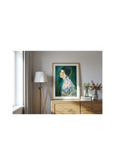 Klimt Bir Kadının Portresi Çerçevesiz Poster 30x42 Cm A3 Tablo Art Nouveau Duvar Dekoru
