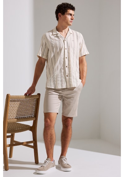 U.S. Polo Assn. U.s. Polo Assn. Erkek Bej Gömlek Kısa Kollu 50324743-vr011