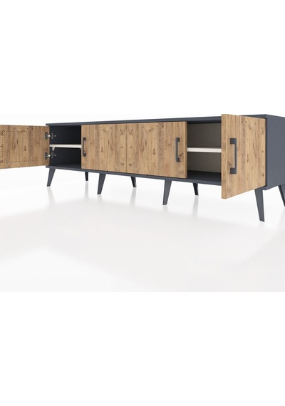 Hyperion Tv Ünitesi 2 Raflı 4 Kapaklı 176x44x51 Antrasit-çam/aytaşı Atlas Çam/aytası Hyperion Tv Ünitesi 2 Raflı 4 Kapaklı 176x44x51 Antrasit-çam/aytaşı Atlas Çam/aytası