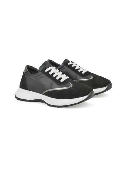 Ziya, Kadın Hakiki Deri Sneaker 1531050z26501005k Siyah 1531050z26501005k 000 Siyah