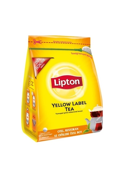 Lipton Yellow Label Siyah Demlik Poşet Çay 4'lü 250 x 3.2 G