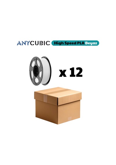Anycubic High Speed Pla Filament Beyaz 1.75mm 1kg 12 Adet