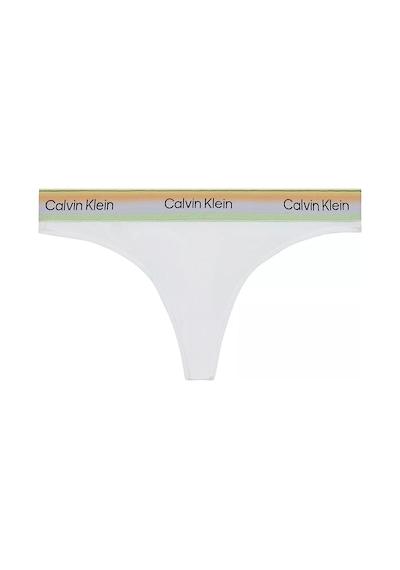 Calvin Klein Kadın Logo Detaylı Elastik Bel Bantlı Pamuklu Beyaz Bralet-15847