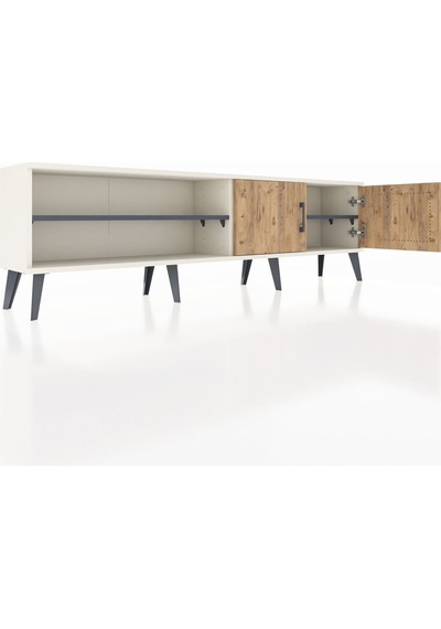 Arges Tv Ünitesi 2 Raflı 2 Kapaklı 176x30x51 Aytaşı-çam/antrasit Atlas Çam/antrasıt Arges Tv Ünitesi 2 Raflı 2 Kapaklı 176x30x51 Aytaşı-çam/antrasit Atlas Çam/antrasıt