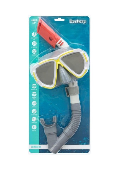 Bestway Dominator 2 Aynalı Maske Snorkel Set - 24053 Renkli