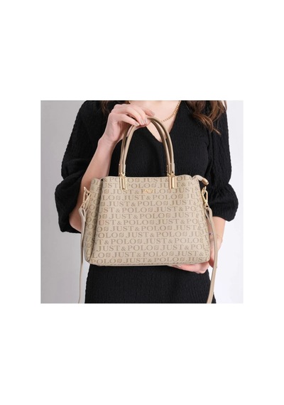 Just Polo Kadın Yeni Sezon El Ve Omuz Çantası Ebat 22x29 Cm VİZON 34692220