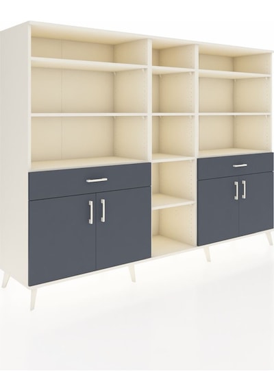 Hyperion Dolap 12 Raflı 2 Çekmeceli 4 Kapaklı 220x44x163 Aytaşı-a Aytaşı-antrasit Hyperion Dolap 12 Raflı 2 Çekmeceli 4 Kapaklı 220x44x163 Aytaşı-a Aytaşı-antrasit
