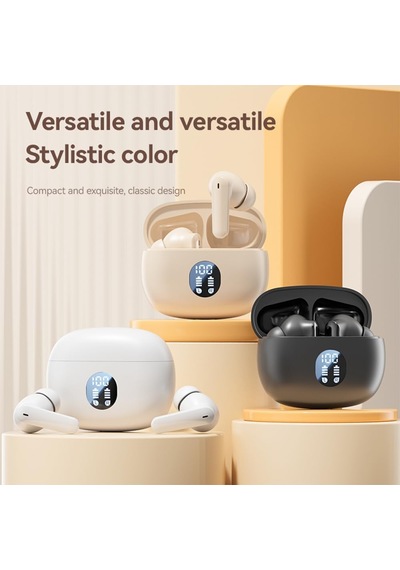 Kablosuz Kulaklık Bluetooth, Derin Baslı Kulak Tomurcukları, 48h Uzun Çalma Süresi, Güç Ekranı, Ipx7 Su Geçirme Genel