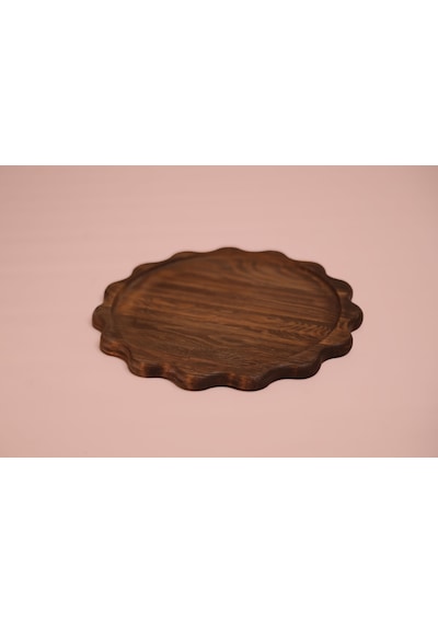 Fam Wood Art Büyük Boy Ahşap Sunumluk Ve Supla %100 Çam Kahverengi