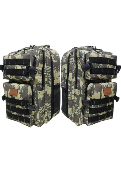 Season Mountaıner Kamp, Seyahat Ve Günlük Kullanım İçin Geniş Hacimli Ortopedik,suya Dayanıklı Unisex Sırt Çantası Kamuflaj