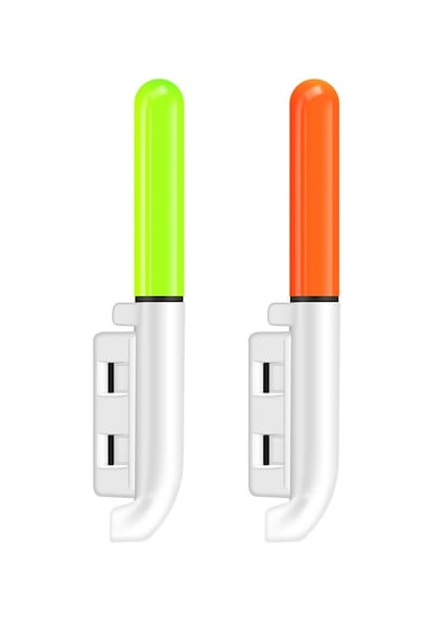 Valkyrie 2 Adet Şarjlı Led Kamış Olta Ucu Işığı Su Geçirmez Usb Evrensel Uyumlu Gece Balıkçılığı