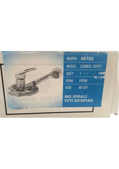 Aktaş Ak 037 Mix Spiralli Evye Baryası -berber Bataryası Krom
