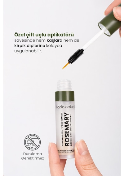Bade Natural Besleyici Ve Güçlendirici Biberiye Kaş Kirpik Bakım Serumu