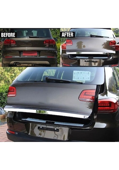 Vw Tiguan 2008 - 2015 Bagaj Alt Çıtası Paslanmaz Çelik