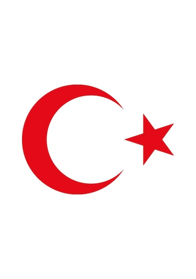 Ay Yıldız Sticker - Türk Bayrağı Sticker ( )-