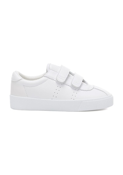 Superga 2843 Kids Club S Straps Vegan Faux Leather Çocuk Unisex Beyaz Bileksiz Sneaker Beyaz-262
