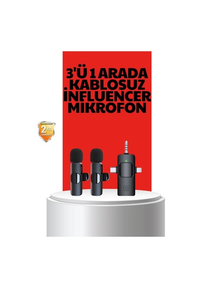 Zenvia Kablosuz Mikrofon - Telefon Ve Bilgisayar Uyumlu Znv2026