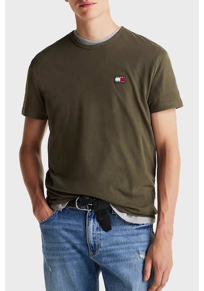 Tommy Jeans Erkek T Shirt Dm0dm20322 M12 Yeşil Yeşil