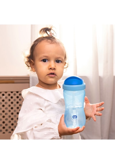 Wee Baby Pipetli Bardak 350 ml Mavi 6+ Ay
