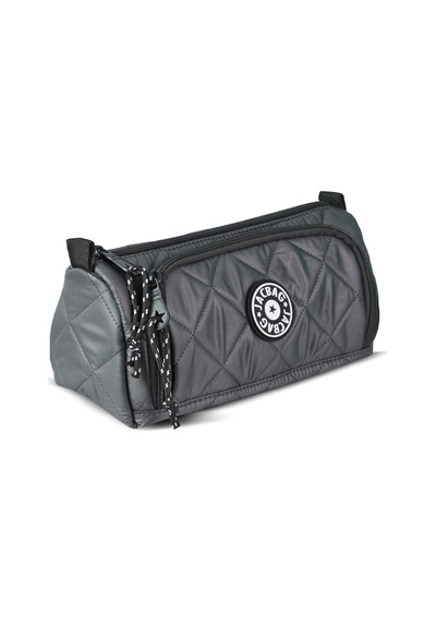 Jacbag Prime Xl Soft-çift Bölmeli Kapitone Kalemkutu Prime Xl Soft-gri renkli