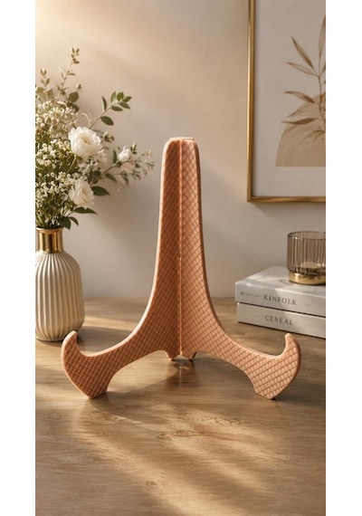 Büyük Boy Tabak Standı 23x22 Cm Dekoratif Tabak Şövalesi 5.2 Mm Battal Boy