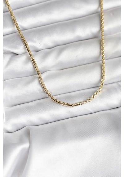 14k Gold Renk Kaplama Zincir Model Cm Kadın Kolye Altın - Beyaz 85257039