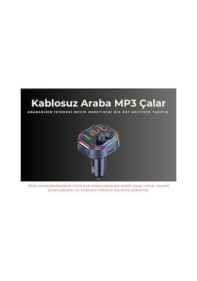 Cosmostech Car T86M Araç Fm Transmitter 5.0 Bluetooth Araç Kiti Hızlı 20 W Şarj Qc3.0 Çift USB Mp3 Sd Kart Çakmaklık Girişli Oto Müzik Çalar Cosmostech Car T86M Araç Fm Transmitter 5.0 Bluetooth Araç Kiti Hızlı 20 W Şarj Qc3.0 Çift USB Mp3 Sd Kart Çakmaklık Girişli Oto Müzik Çalar